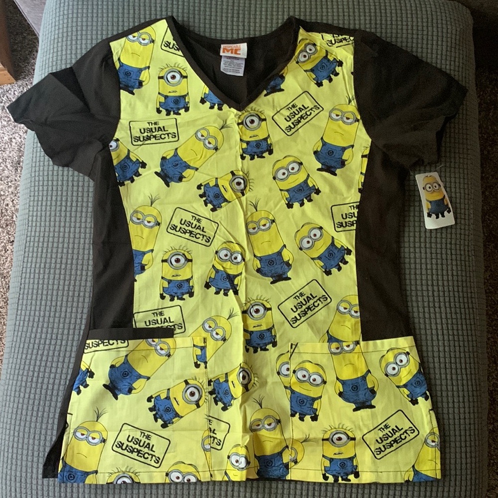 Despicable Me minion scrub top